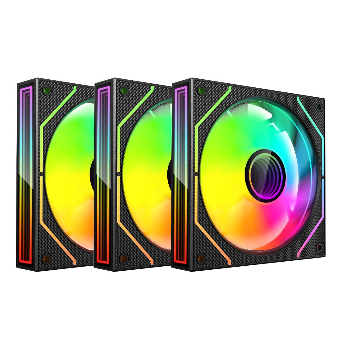 KIT GAMER 3 VENTILADORES XZEAL XZVE101B - KIT GAMER 3 VENTILADORES XZEAL XZVE101B -